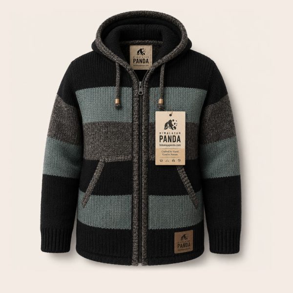Handmade Wool Jacket : Himalayan Panda - Premium